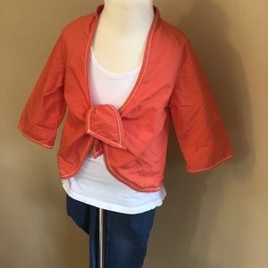 Tea collection toddler tie front top/blouse